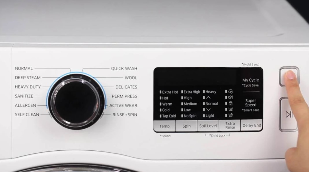 Пояснення основних циклів прання машини Samsung